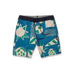 Volcom A0812308 / GEO Stoney 19 Erkek Su Geçirmez Sörf Şortu (4 Yönlü Esnek), Mayo