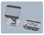 Voltix Tablet Standı 360° Dönebilen Tablet Tutucu Katlanabilir Alüminyum Tablet ve Telefon Standı - Seçenekler: Tablet Standı, Laptop Standı, Telefon/Tablet/Laptop Standı