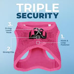 Voyager Step-in Air Dog Harness - Best Pet Supplies tarafından Küçük ve Orta Boy Köpekler için Tüm Hava Koşullarına Uygun Örgü Adım Yeleği - Koşum Takımı (Fuşya), XX-Small (2 paketi)