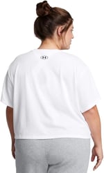 W Boxy Crop Kadın Siyah Günlük Stil T-Shirt 1386845-001