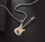 W169 Gitar Kolye Zincirli Metal Strat