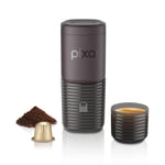 WACACO Elektrikli ve Taşınabilir Kahve Makinesi, 4 Kahve Çeşidi ve Hızlı Isınma, 3 x 3000mAh Pil ile 5 Espresso'ye Kadar, 20 Bar Taşınabilir Espresso Makinesi Öğütülmüş Kahve ve NS Kapsül İçin