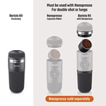 WACACO Nanopresso Barista Kit, Taşınabilir Espresso Makinesi için Aksesuar Nanopresso Çift Espresso, Lungo