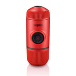 WACACO Nanopresso Taşınabilir Espresso Makinesi, Minipresso'nun Yükseltme Sürümü, 18 Bar Basınç, Ekstra Küçük Seyahat Kahve Makinesi, Elle Çalıştırılır. Mutfak ve Ofis İçin Mükemmel (Kırmızı)