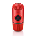 WACACO Nanopresso Taşınabilir Espresso Makinesi, Minipresso'nun Yükseltme Sürümü, 18 Bar Basınç, Ekstra Küçük Seyahat Kahve Makinesi, Elle Çalıştırılır. Mutfak ve Ofis İçin Mükemmel (Kırmızı)