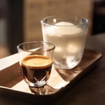 WACACO Stellar Espresso Bardak 2'li Set, Kahve Fincanı 1 x 60 ml & 1 x 200 ml, Soda-Lime Cam, Sekiz Taraflı Tasarım, Espresso, Latte, Cappuccino, Mocha için Kahve Kupası