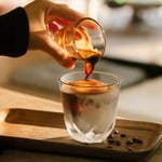 WACACO Stellar Espresso Bardak 2'li Set, Kahve Fincanı 1 x 60 ml & 1 x 200 ml, Soda-Lime Cam, Sekiz Taraflı Tasarım, Espresso, Latte, Cappuccino, Mocha için Kahve Kupası