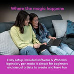 Wacom Intuos CTL4100 çizim tableti Mac, PC, Chromebook ve Android için, küçük, yazılım dahil, siyah
