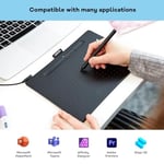 Wacom Intuos Medium çizim tableti, çizim ve fotoğraf düzenleme için tablet, basınca duyarlı kalemli, siyah, ev ofis ve e-öğrenme için ideal - Seçenekler: Small, Medium, Kablo, Kablo + Bluetooth