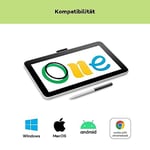 Wacom One 12 - DTC121W0B - 11,6 inç Full HD 99% sRGB ekranlı, elektromanyetik rezonans kalem, pil ve pil dahil olmadan, Windows, Mac, Chromebook ve Android için, Sanatçılar için