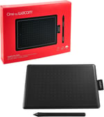 Wacom One CTL-472-N Creative Pen Çizim Tableti, USB, 3600 W, Baskıya Duyarlı Kalem, Siyah