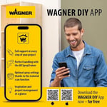 WAGNER Airless boya püskürtme sistemi Control 150M, duvar boyaları, cilalar, vernikler, ahşa & korozyon koruması için, iç ve dış mekanlarda, 0-900 ml/dak, 110 bar, hazne hacmi 5500 ml, hortum 7,5 m