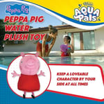 Wahu Aqua Pals Peppa Pig Peluş Su Oyuncağı, 2 Yaş ve Üzeri Çocuklar için, Hızlı Kuruyan Su Geçirmez Peluş Oyuncak Havuz ve Küvet için, Pembe/Kırmızı, 40,64 cm