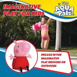 Wahu Aqua Pals Peppa Pig Peluş Su Oyuncağı, 2 Yaş ve Üzeri Çocuklar için, Hızlı Kuruyan Su Geçirmez Peluş Oyuncak Havuz ve Küvet için, Pembe/Kırmızı, 40,64 cm
