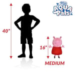 Wahu Aqua Pals Peppa Pig Peluş Su Oyuncağı, 2 Yaş ve Üzeri Çocuklar için, Hızlı Kuruyan Su Geçirmez Peluş Oyuncak Havuz ve Küvet için, Pembe/Kırmızı, 40,64 cm