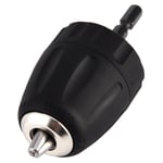 Walfront SDS Matkap aynası adaptörü 3/8‑24unf 0,8‑10 mm Anahtarsız Matkap Ucu Chuck Clip 1/4 inç Altıgen Şaft Adaptörlü