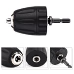 Walfront SDS Matkap aynası adaptörü 3/8‑24unf 0,8‑10 mm Anahtarsız Matkap Ucu Chuck Clip 1/4 inç Altıgen Şaft Adaptörlü