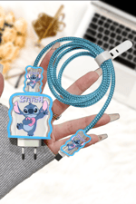 WANNA PROTECT iPhone 20W Uyumlu Stitch Şeffaf Şarj Başlığı 
