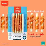 Wanpy Tavuk Sargılı Çiğneme Çubukları 85 g, Köpek Ödülü