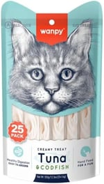 Wanpy Ton&Morina Balıklı Krema Kedi Ödülü 25x14 G