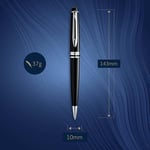 WATERMAN Expert Lake Siyah Krom Tasarımlı Tükenmez Kalem, Orta Kalınlıkta Uç, Mavi Mürekkep (S0951800)