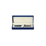 Waterman Hemisphere Mat Siyah Altın Tasarımlı Roller Kalem, Ince Uç, Siyah Mürekkep