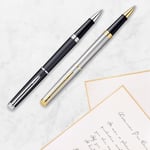 Waterman Hemisphere Mat Siyah Altın Tasarımlı Roller Kalem, Ince Uç, Siyah Mürekkep