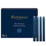 Waterman Kartuş, 8'li Kutu, Siyah/Mavi