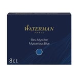 Waterman Kartuş, 8'li Kutu, Siyah/Mavi