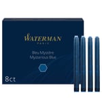Waterman Kartuş, 8'li Kutu, Siyah/Mavi