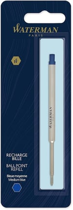 Waterman Tükenmez Kalem Refill, Tekli Blister, Fine (F) Uç, Siyah - 1964017 - Seçenekler: 1 StÃ¼ck, 1 Count (Pack of 1), 1 stück (1er Pack)