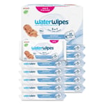 WaterWipes Yeni Doğan & Hassas Ciltler için 720 Yaprak Bebek Islak Mendili (12 x 60 Adet), Bitki Tabanlı
