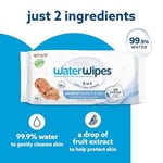 WaterWipes Yeni Doğan & Hassas Ciltler için 720 Yaprak Bebek Islak Mendili (12 x 60 Adet), Bitki Tabanlı