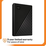 WD 6 TB My Passport taşınabilir harici sabit disk, cihaz yönetim yazılımı, yedekleme ve şifre koruması, PC, Xbox ve PS4 ile uyumlu, siyah