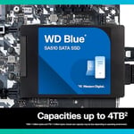 WD Blue SA510 SATA SSD 1 TB 2,5 inç (560 MB/s'ye kadar okuma, 520 MB/s'ye kadar yazma, PC/dizüstü bilgisayar için yükseltme, Dropbox Professional, Western Digital SSD Dashboar - Seçenekler: 1 TB, 4 TB