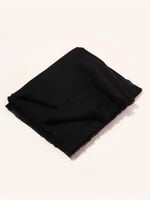 Wearflawless Unisex Sade Kalın Yumuşak Siyah Atkı siyah Tek Ebat
