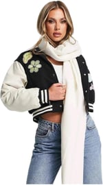 Wearflawless Unisex Sade Kalın Yumuşak Beyaz Atkı beyaz Tek Ebat
