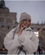 Wearflawless Yumuşak Dokulu Çizgili Atkı beyaz ekoseli Tek Ebat