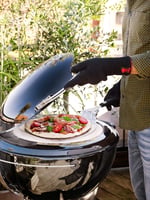 Weber® Pizza küreği, pizza küreği, pizza küreği, paslanmaz çelik, döner sap, yerden tasarruf sağlayan saklama için, pizza, ekmek vs. için, 6691