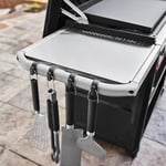Weber Works düzenleyici set, tüm Slate ve Spirit (2025) modelleri için uygun, 1 x çöp torbası tutucu, 4 x çatal bıçak kancası, 1 x kağıt havlu tutucu - siyah (34001006)