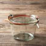 Weck 741 - Kapaklar 0.25 litre Kalıp Kavanozlar - 6 yüzük 12 Kelepçeler