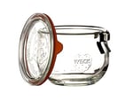 Weck Hava Geçirmez Clip-Close Kapalı Tulip 580 Ml Kapaklı Kap 100 Mm, 6 Adet, Cam, Şeffaf, 6