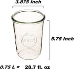 Weck Klasik Konserve Kavanozları, 750ml, 2'li Paket
