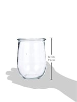 Weck Lale kavanozu, 1 litre, 6'lı set KAPAK, conta kıskaçları, cam, şeffaf, 6 x