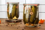 Weck Lale Kavanozu - Ekşi Hamur Başlangıç Kavanozları - 1 x WECK 745 Geniş Ağızlı Büyük Şeffaf Kavanoz - 1 Litre Cam Kapak, kauçuk conta ve çelik klips içerir