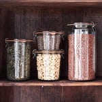 Weck Şeffaf camdan Weck kavanoz - Çevre Dostu Konserve Kavanozu - Hava Sızdırmaz Contalı ve Kapaklı Yiyecek Saklama Kabı - 1,5 Litre Uzun Kavanoz Seti - Kapaklı 2'li Kavanoz Seti