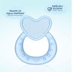 Wee Baby Kalpli Silikon Diş Kaşıyıcı - MAVİ