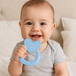 Wee Baby Kalpli Silikon Diş Kaşıyıcı - MAVİ