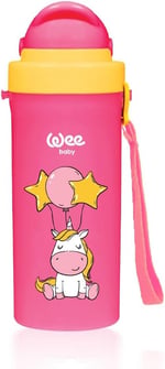 Wee Baby Pipetli Bardak 300 ml - PEMBE