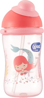 Wee Baby Pipetli Bardak 380 ml - Pembe